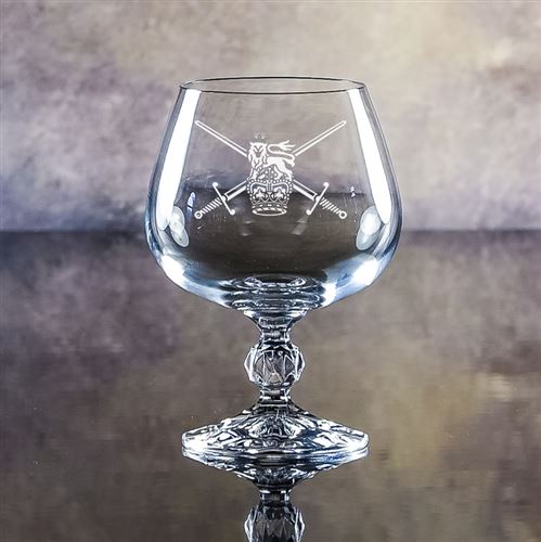Claudia Crystal Engraved Brandy Glass